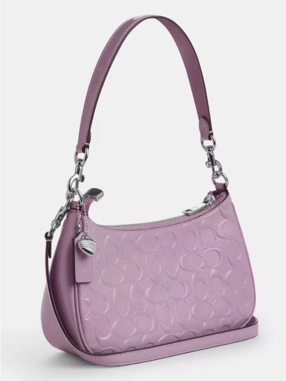 Coach Patent Signature Crossbody in Pastel Violet - Picture 3 of 5